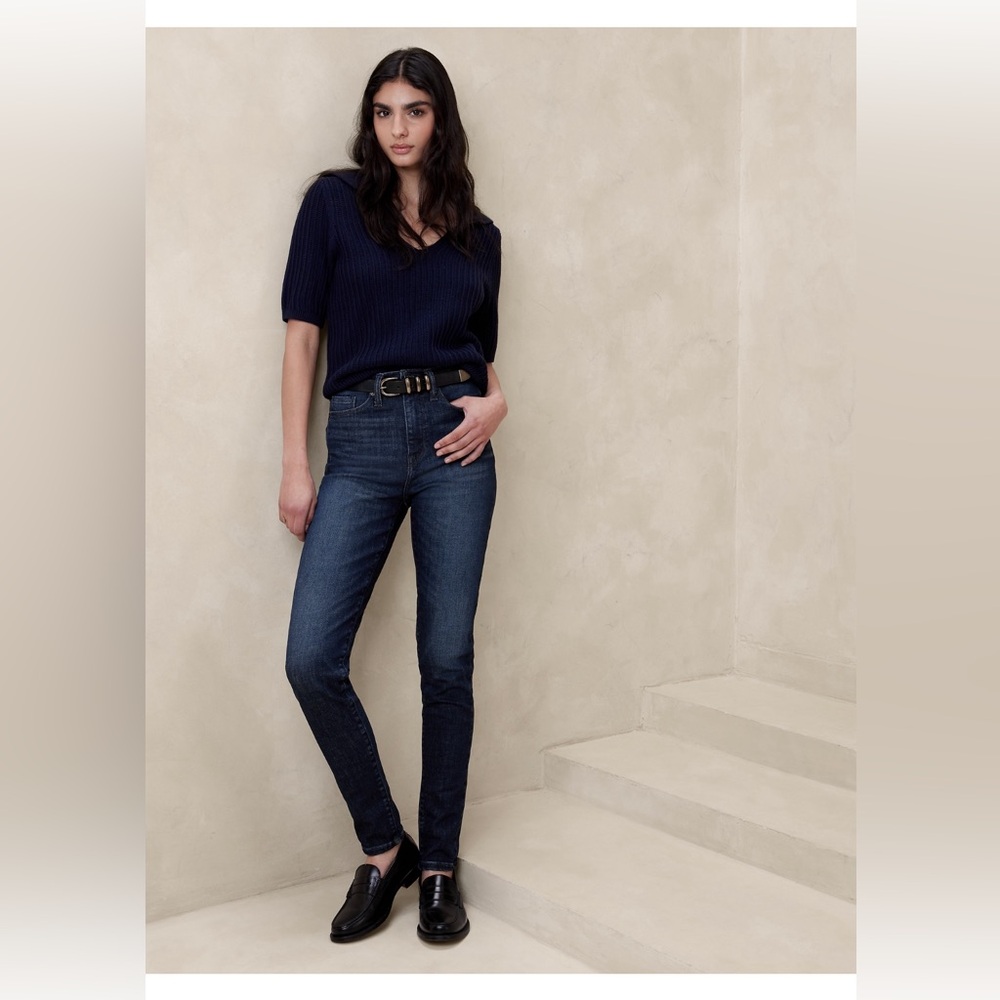 Banana Republic Retail Medium Wash High Rise Skinny Jeans - NWT